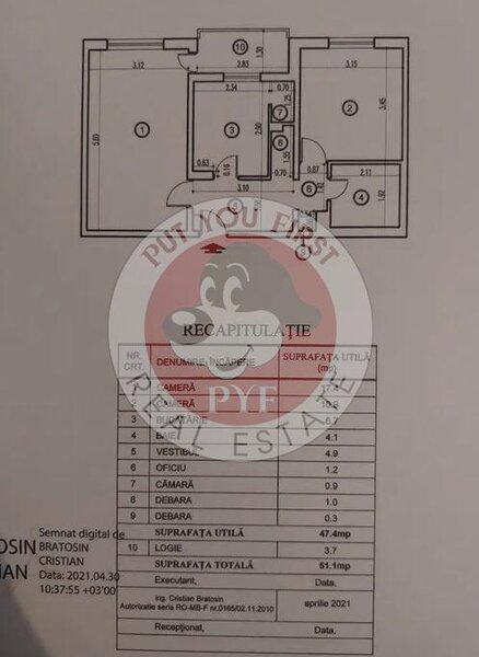 Crangasi | Apartament 2 camere | Decomandat | 51mp | B11527